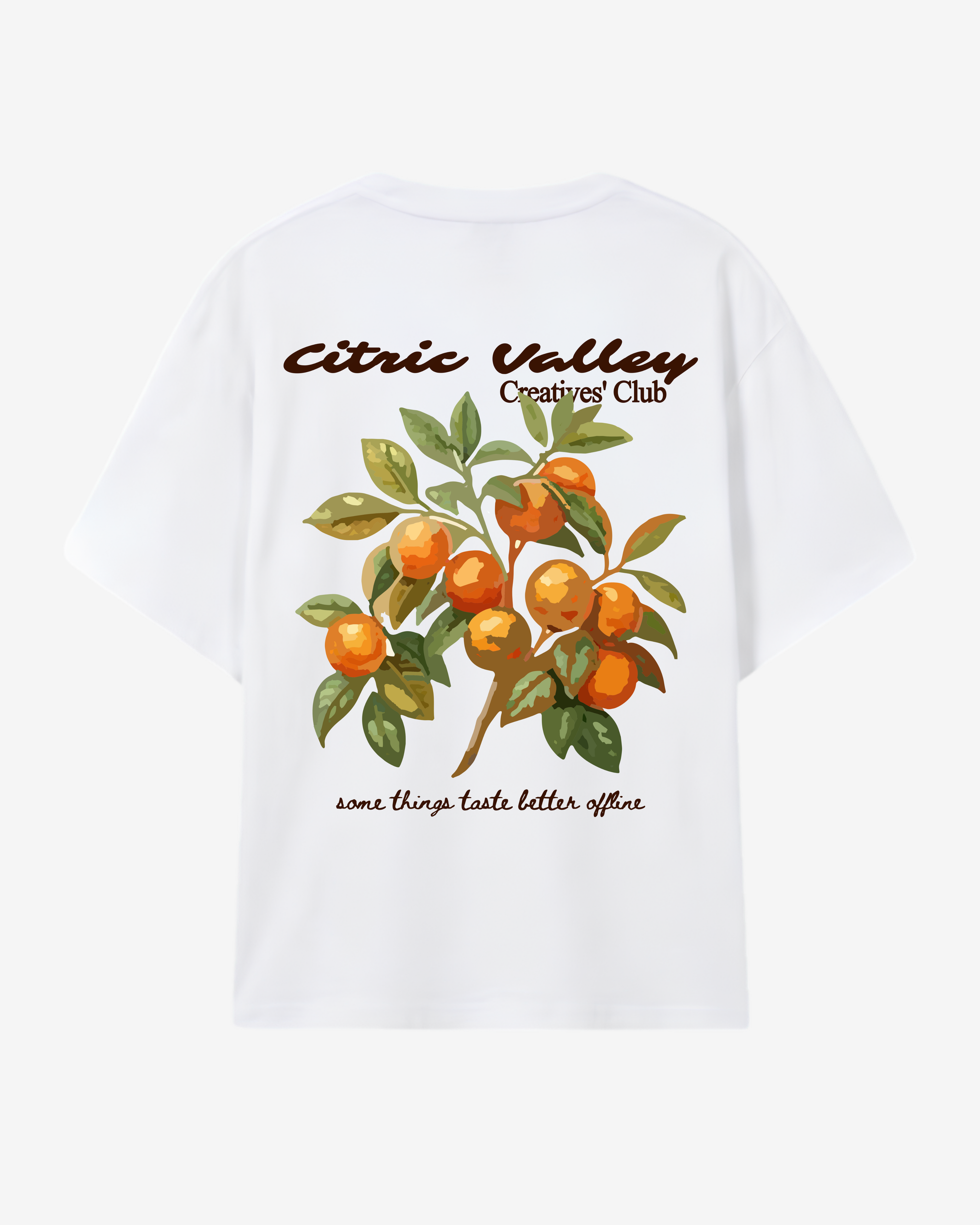 "Tastes better offline" Tee White